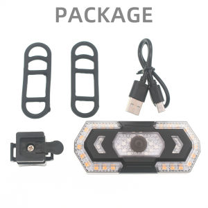 TWTOPSE Remote Control Bicycle Rear Light For Brompton Folding Bike Birdy 3SIXTY P9 K3 Tail Lights Waterproof USB Charging 40 LED with Horn