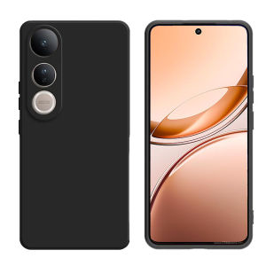 Case Vivo V50 LIte 4G / V50 Lite 5G Premium Soft Case Black Matte Ultra Slim Casing Liquid Silicon