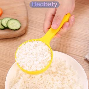 Heabety  Nhựa hình thìa thìa gạo không dính DIY gạo Scoop khuôn gạo bóng muỗng nửa vòng gạo Cháo muỗng phụ kiện nhà bếp