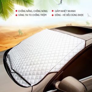 [SIÊU RẺ] Tấm bạt tráng nhôm che nắng kính lái ô tô miếng che chắn thiết bị chống nắng bảo vệ kính lái nội thất xe hơi