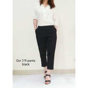 baggy pants gio pants//celana 7/8 wanita//bahan twill streach premium//celana wanita murah