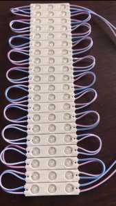 Lampu LED Strip Modul Samsung 6618 Saso 5054 Lensa 6516 12V 1.5w IP68 Reklame Facia Huruf Strip 3 Mata Putih Kuning 6617 5054