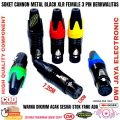 Socket Cannon / Soket Canon / Jek Contra XLR Female 3 Pin Berkualitas. 