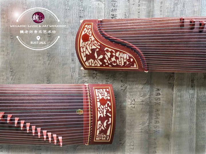 Guzheng Dunhuang 696D Full Size Quality Zither 古筝 敦煌 双鹤朝阳 Lazada