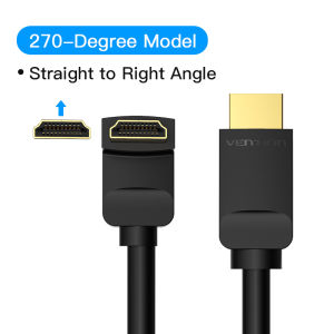Vention HDMI Cable 4K HDMI 2.0 Cable HDMI 90/270 Degree Angle Adapter for  TV PS4 Splitter Video Audio 90 Degree HDMI Cable