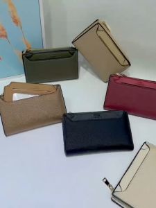[YONO Store] SPOT GOODS * Minimal Emboss Text Medium Ladies Wallet Multi Card Slot Zipper Purse