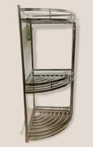 UnihomSG [ReadyStock] 2/3 Tier Stainless Steel Bathroom Racks Layered Toilet Shelf Living Room Cabinet Dish Rack