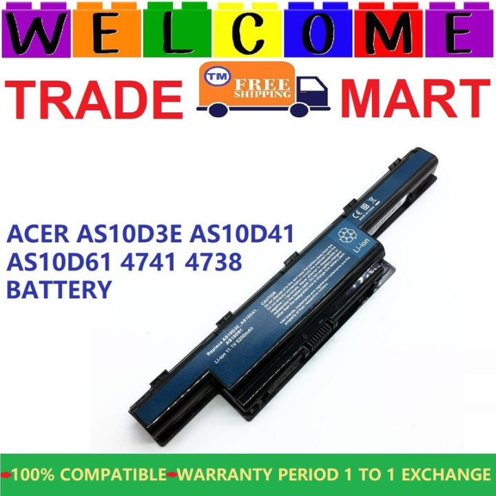 ACER ASPIRE 4741G SERIES Laptop Battery / Acer AS10D41 AS10D71 4741 Battery