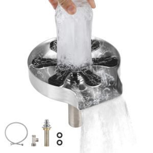 Stainless Steel Glass Washer Automatic Glass Washer Glass Rinser Cup Washer Bottle Washer Embedded Glass Rinser For Kitchen Sink Bar Home (Pistol Grey)