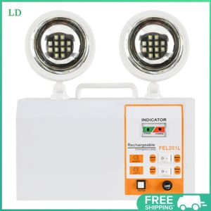 COD [Free Shipping] LED Emergency Light with Dual Adjustable Heads for Wall Mounting in Offices and Commercial Facilities