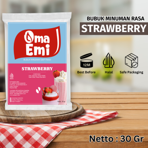 Bubuk Minuman Rasa {STRAWBERRY} / {STRAWBERRY} 30 gr / Produsen Bubuk Minuman Aneka Rasa