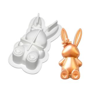 Bowknot thỏ thơm khuôn silicon nhựa Epoxy thạch cao thủ công khuôn làm xà phòng thạch cao Khuôn làm bánh Nguồn cung cấp