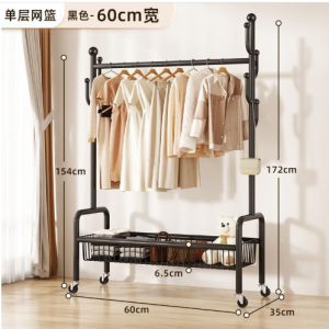 Metal Clothes Rack Stainless Steel Clothes Storage Rack With Wheels Hanger Rack Sampayan Organizers 60cm