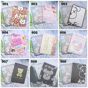 เคสไอแพท ลายการ์ตูนใส่ปากกาได้สไตล์หนังสือ รุ่น ipad Air1Air2 gen5gen6 9.7 gen7gen8gen9 10.2 Pro10.5Air3 10.5 Air4Air5 10.9 Pro11 2020/2021สกรีนหน้าหลังเคส