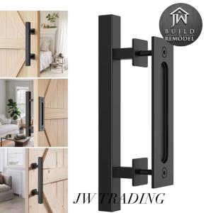 American /Industry Style Heavy Duty Sliding Barn Doors Square Handle with Flush Pull- Ready Stock Malaysia