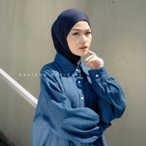 KALISHA X MIMA Kerudung Bergo Hamidah Jilbab Instan Non Pet Kerudung Instan Kaos Rayon Vanya S