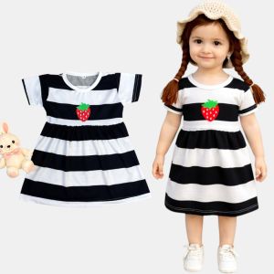 Dress Anak Bayi ARYANA DASTER STRIPE Dress Gaun Balita 0-4 Tahun BENNA