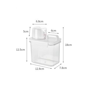 Washing Powder Storage Box Household Canned Rice Bucket Insect-proof Moisture-proof Sealed Plastic Bottle Container Storage Tank