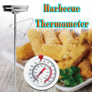 Oil Thermometer for Deep Frying 20℃～280℃/50℉～550℉ Stainless Steel Deep Frying Thermometer with Clip for Cooking Oil