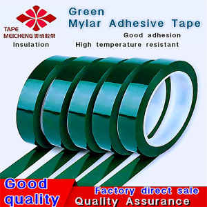 Green Mala tape green polyesterimide film tape high adhesive non-marking non-stick pet electrical motor high-frequency toroidal transformer insulation Mylar adhesive paper high temperature polyester plastic film