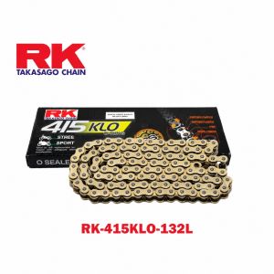 Moto Lupo Universal Motorcycle Chain Oil Seal Golden Chain RK Racing Chain 415 428 520 Chains 132 120 Links 415KLO-132L/428KLO-132L/520KLO-120L