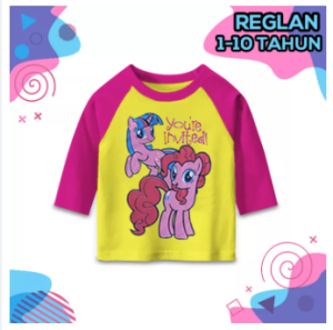 BLUESKIDS: Kaos Raglan Karakter Terlaris & Fashion Anak