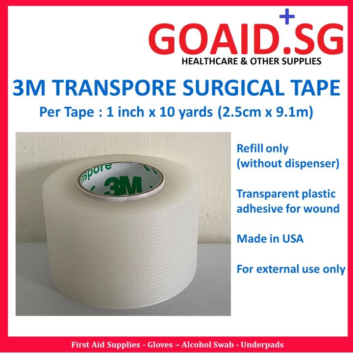 3M Surgical Tape (Transpore) Refill Only (1 inch) Sell By 1 or 2