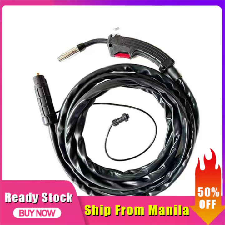 MIG135 Welding Torch Replacement - 100A 2M Non-Gas Flux Core Welder Gun For Semi-Automatic Machines