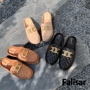 Falisar รองเท้าแตะแฟชั่นผู้หญิง(ยางพารา) สวยทุกสีเลยจ้า รองเท้าหัวแหลม NO.8012-3