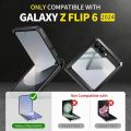 Ốp lưng cho Samsung Galaxy Z Flip 6 có chân đế, ốp lưng bảo vệ bản lề cấp quân sự chống rơi, chống trầy xước, chống sốc cho Samsung Z flip 6, màu tím nhạt. 