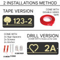 UMAKE Simple Customize Acrylic House Number Plate Tanda Rumah 家用门牌 Personality Room Number Office Signage modern sign. 