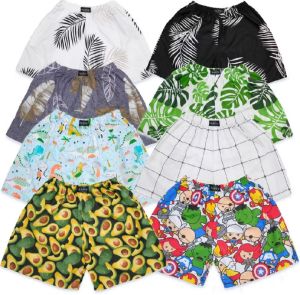 3 pcs Celana pendek boxer pria wanita Pakaian dalam boxser kolor Bokser  pantai