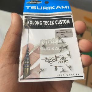 Ring Kolong Tegek Custom Tsurikami Stainless Steel 2 kaki isi 10/pack