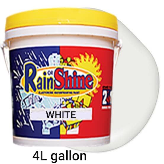 Rain or Shine Elastomeric House Latex Waterproofing Paint White 4