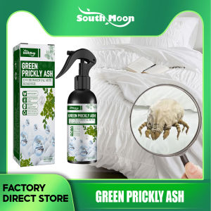 South Moon Green Prickly Ash Environmental Mite Remover Useful Mite Killer Spray Harmless Long-lasting Eco-friendly Green Prickly Ash Removing Mite Spray Dust Mite Killer Anti-leaking Mite Removal Spray Nozzle Design Safe Convenient Plant Mite