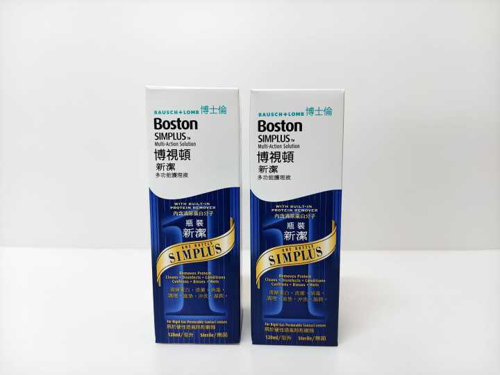 (F) Boston SIMPLUS Multi Action Solution (120ml X2) Hard lens RGP lens ...