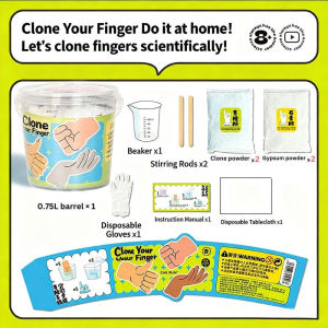 CuddleCove Hand Mold Kit Finger Clone DIY Plaster Casting Souvenir Parent Child Mainan Edukasi Hadiah