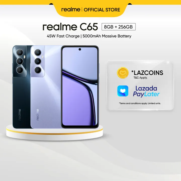 Realme C65 5000mAh 45W急速充電 realme C65 5000mAh 45W急速充電 realme C65 Smartphone 50MP AI