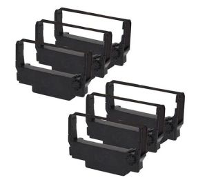 eTONER ERC 30 ERC 34 ERC 38 ERC 30/34/38 Black Compatible Ink Ribbon for Epson 6PCS