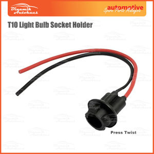 Car & Motorcycle T10 Light Bulb Socket Holder Connector Press Twist (Soket T10 Mentol Lampu Untuk Kereta dan Motosikal)