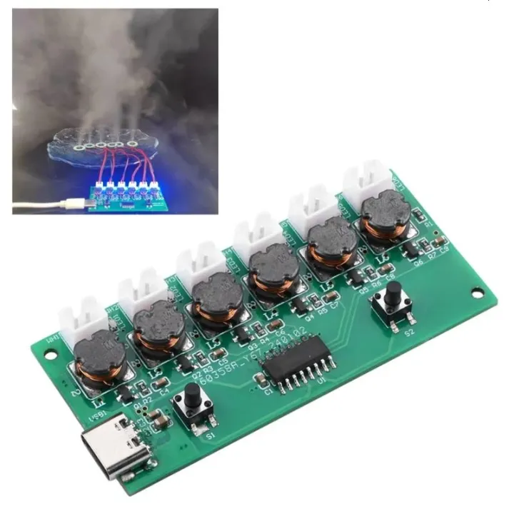 Synchronized 6 Sprays Ultrasonic Atomizer Module Atomization Control ...
