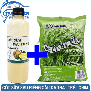 Mồi Câu Cá Tra Trê Chim Chai Cốt Sữa Sầu Riêng Dùng Câu Sông Tự Nhiên Hồ Dịch Vụ (40008)