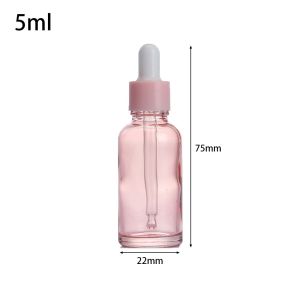 OWNNEW 1Pcs Glass Dropper Bottle Refillable 5ml 10ml 15ml 20ml 30ml 50ml 100ml  Oil Bottle Durable Clear Perfume Dispenser Cosmetic Essential Oil