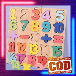 AI-M313 Wooden Toys ABC Kids / Mainan Edukasi Anak Puzzle Kayu 3D Huruf Angka dan Bangun Datar / Puzzle Alphabet Mainan Kayu Anak