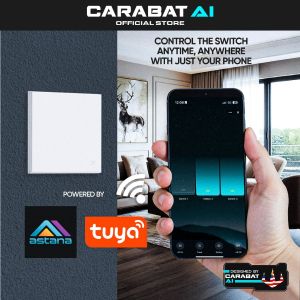 Carabat Smart Switches (40A) (SH-SS01) l Smart High Power Switch l Smart Home l App Control Home Switch l Home Switch l Tuya Home Switch l Home Switch l Smart Living l App Switch l Phone Control Switch