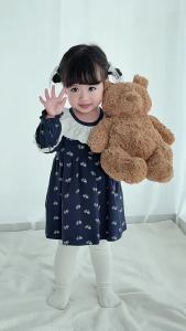 Pure Cotton a Girls autumn long-sleeve princess-style dress A Autumn dress with a sweet and stylish hem