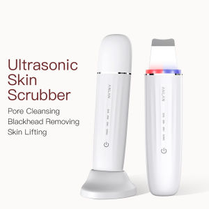 ANLAN Ultrasonic Skin Scrubber Peeling Facial Ultrasonic Facial Lifting Red Blue LED Skincare Pore Deep Cleansing Machine IPX72026