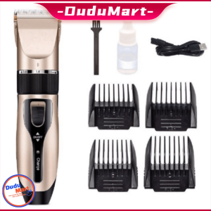 DuduMart Rechargeable Pet Cat Dog Hair Razor Trimmer Grooming Kit Electrical Clipper Shaver Set