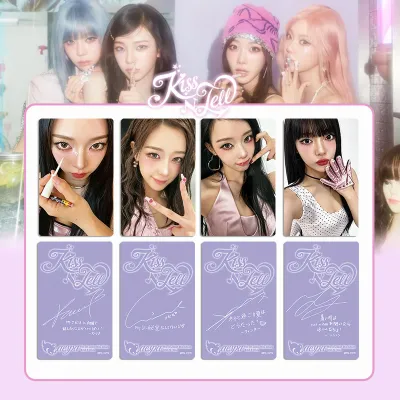 Kpop Idol Aspa《KISS N TELL》KARINA GISELLE WINTERJapanese Specialty Card Flash Card Postcard Album Card