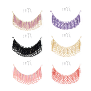 Stuffed Animal Storage Net or Hammock Handmade Hanging Organizers for Toy in Kids Room or Nursery Wall Decoration